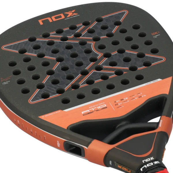 Paleta NOX AT10 GENIUS ATTACK 12K BY AGUSTIN TAPIA 2025 - Imagen 6