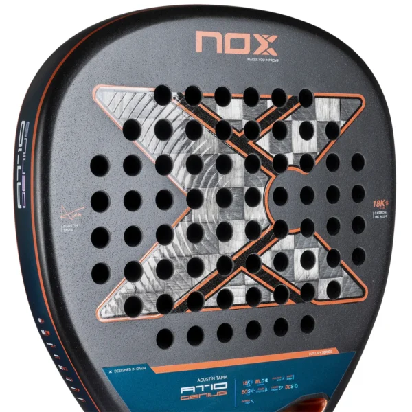 Paleta NOX AT10 GENIUS ATTACK 18K ALUM BY AGUSTIN TAPIA 2025 - Imagen 5